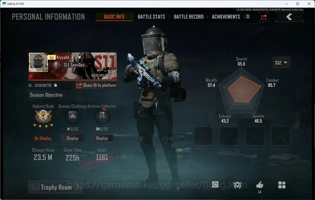 Arena Breakout Accounts MOBILE Lvl30|SV 23.5M|CV 13,3M|MORE SKIN,DECREE LR image 2