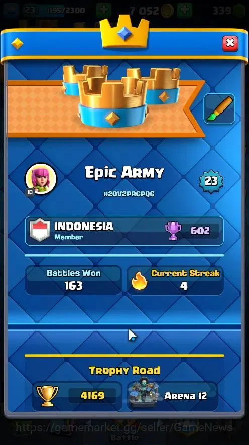 Clash Royale Accounts LV 23|Trophy 4169|KTL 23|Card 74/121|2 Hero 1 Evo  image 2