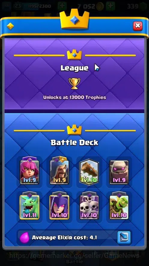Clash Royale Accounts LV 23|Trophy 4169|KTL 23|Card 74/121|2 Hero 1 Evo  image 5