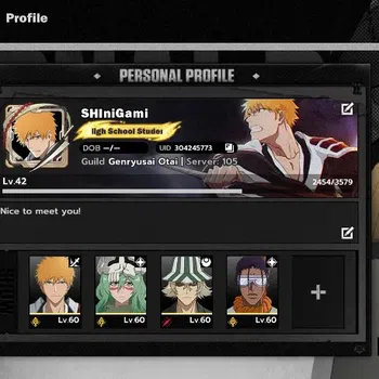BLEACH: Soul Resonance Accounts Nuverse SEA |Lv.42|6 SSR 4 Sign