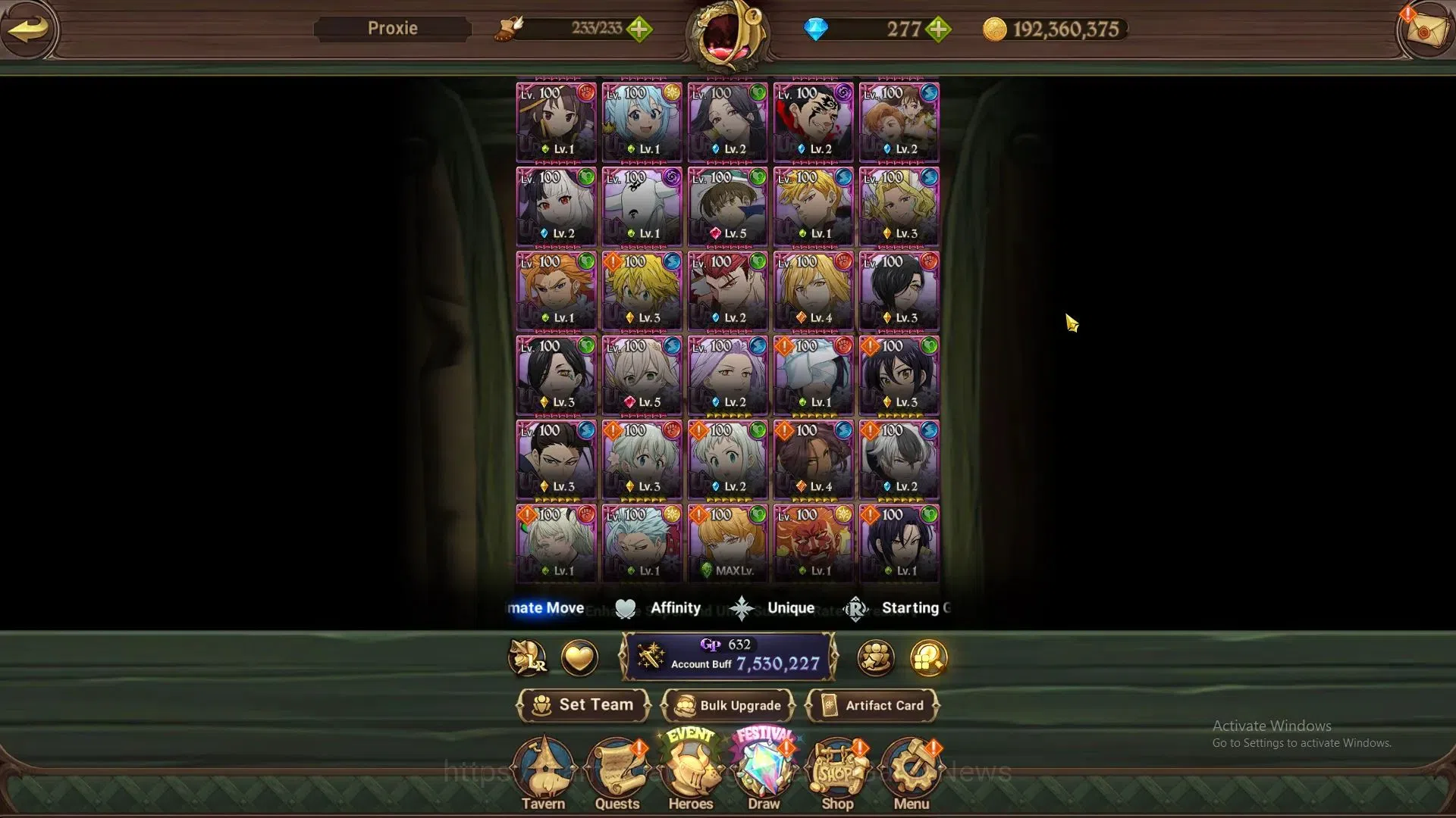 The Seven Deadly Sins: Grand Cross Accounts ASIA|7,5M CC|69 LS+277 DM|9 LR+13 UR+Many Collab|S image 17