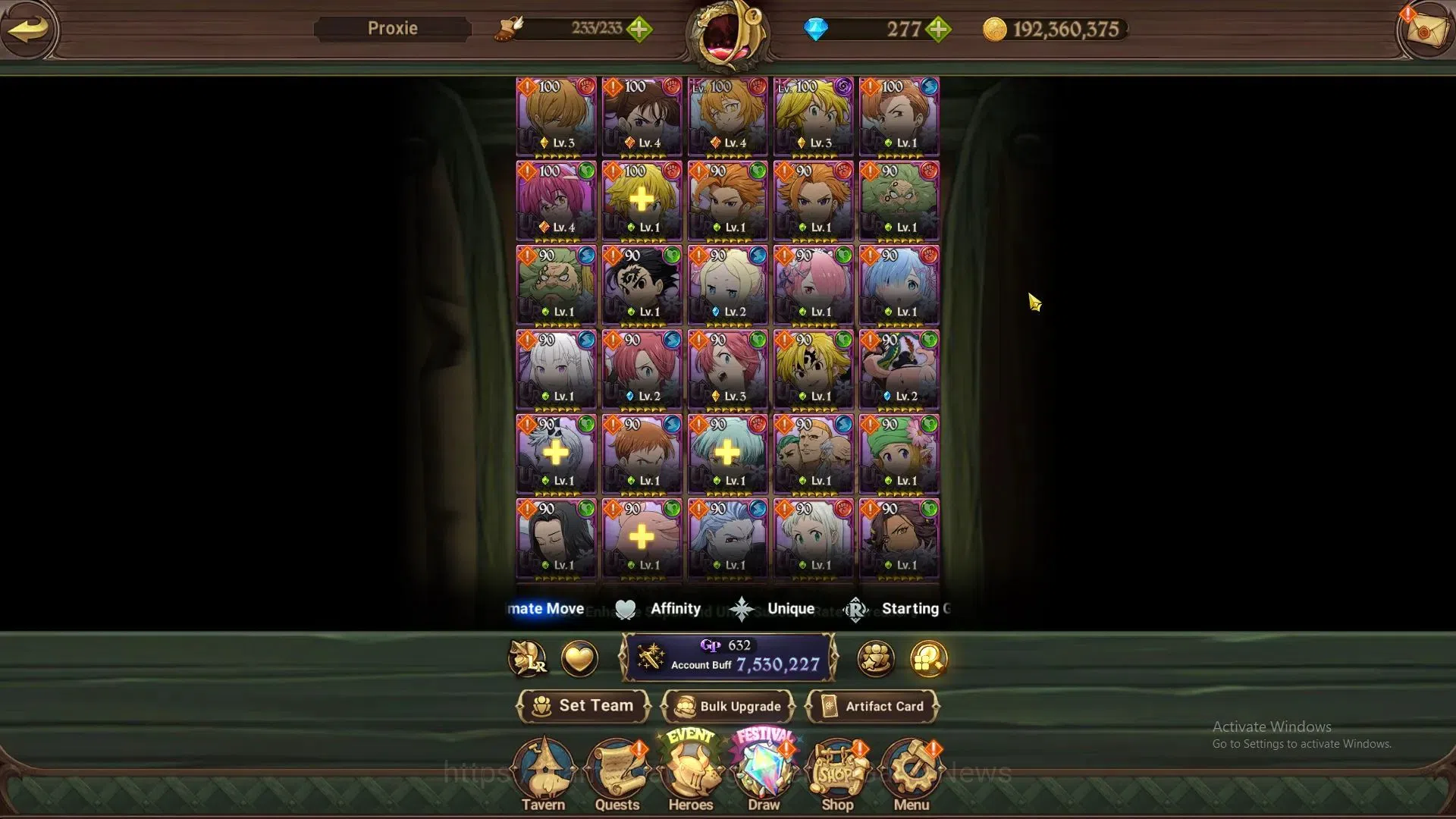 The Seven Deadly Sins: Grand Cross Accounts ASIA|7,5M CC|69 LS+277 DM|9 LR+13 UR+Many Collab|S image 18