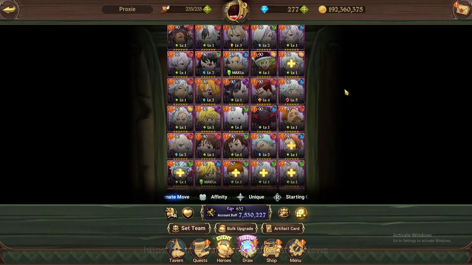 The Seven Deadly Sins: Grand Cross Accounts ASIA|7,5M CC|69 LS+277 DM|9 LR+13 UR+Many Collab|S image 19