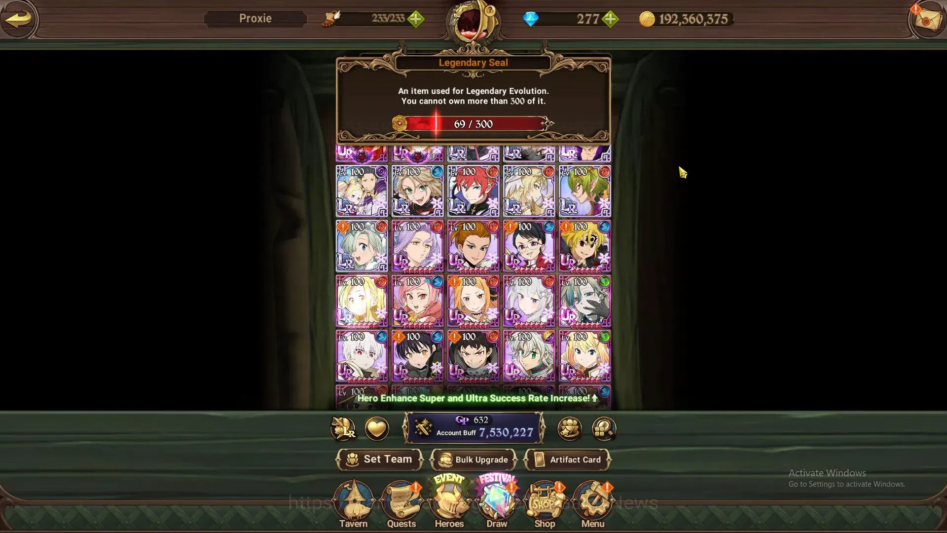 The Seven Deadly Sins: Grand Cross Accounts ASIA|7,5M CC|69 LS+277 DM|9 LR+13 UR+Many Collab|S image 6