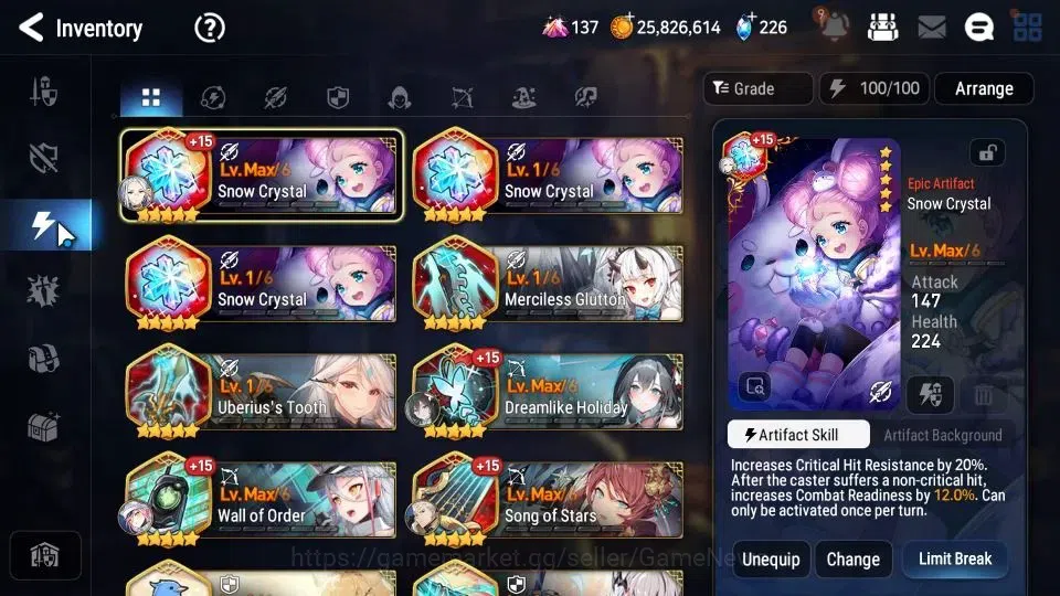 Epic Seven Accounts GLOBAL Unverif|New Era|6 ML[Har setti,A Tywin,DD R image 12
