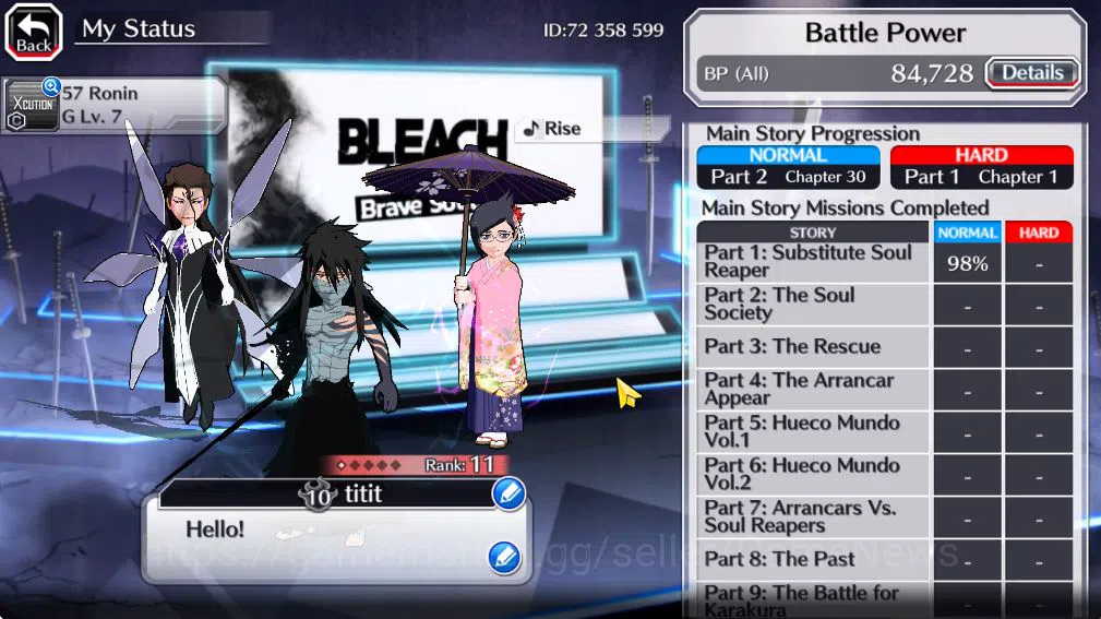 Bleach: Brave Souls Accounts Starter [GLOBAL]20k Orbs+Fresh All Story|Fierce Ichigo,Gin,Brave Jushiro,Nanao Jap 4