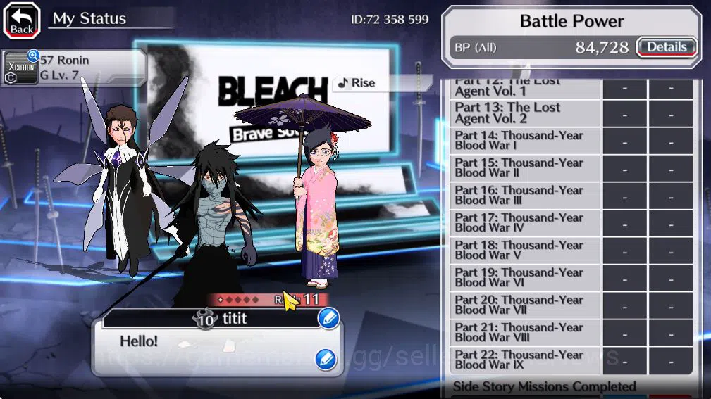Bleach: Brave Souls Accounts Starter [GLOBAL]20k Orbs+Fresh All Story|Fierce Ichigo,Gin,Brave Jushiro,Nanao Jap 5