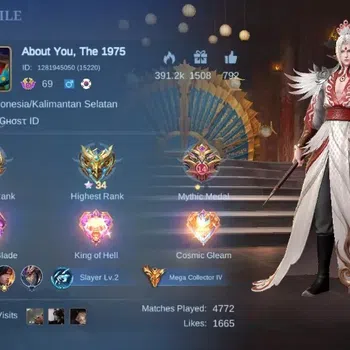 Mobile Legends: Bang Bang Accounts Collector Global|Skin 470|Mega|Legend Alucard+Franco+Gusion,Aspirant 6