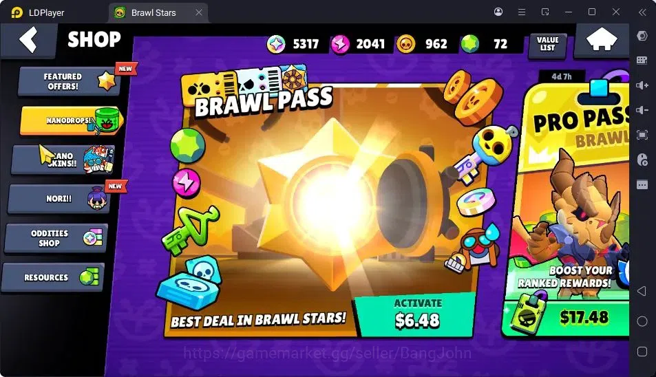 Brawl Stars Accounts Trophy 2300|33Brawler|2Max Hypercharge(Shelly,Emz|1Hypercharge(Piper),4Mythic,6Epic Skin|5217 14