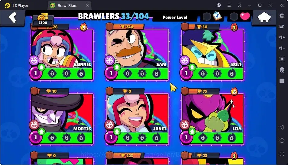 Brawl Stars Accounts Trophy 2300|33Brawler|2Max Hypercharge(Shelly,Emz|1Hypercharge(Piper),4Mythic,6Epic Skin|5217 20