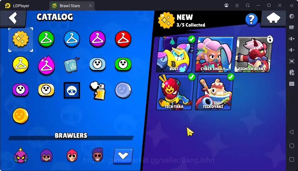 Brawl Stars Accounts Trophy 2300|33Brawler|2Max Hypercharge(Shelly,Emz|1Hypercharge(Piper),4Mythic,6Epic Skin|5217 4