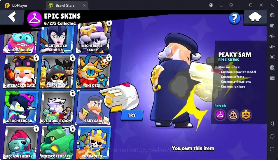Brawl Stars Accounts Trophy 2300|33Brawler|2Max Hypercharge(Shelly,Emz|1Hypercharge(Piper),4Mythic,6Epic Skin|5217 7