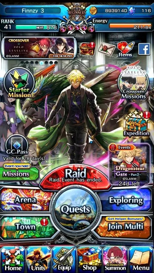 Grand Summoners Accounts Global|Rank 41|5 Ascend+2 TW|(WH Fen,M Misaka)+TW, image 1