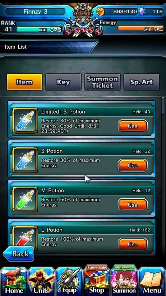 Grand Summoners Accounts Global|Rank 41|5 Ascend+2 TW|(WH Fen,M Misaka)+TW, image 2