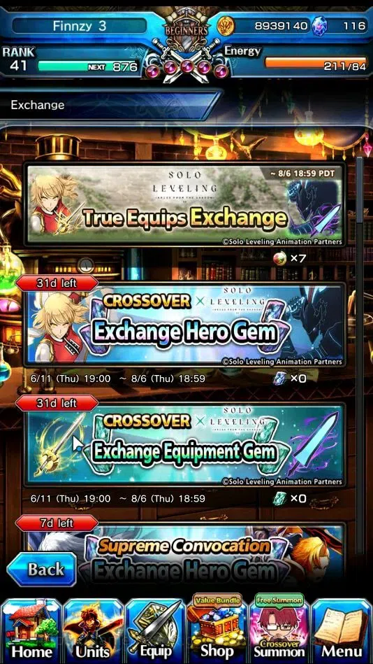 Grand Summoners Accounts Global|Rank 41|5 Ascend+2 TW|(WH Fen,M Misaka)+TW, image 9