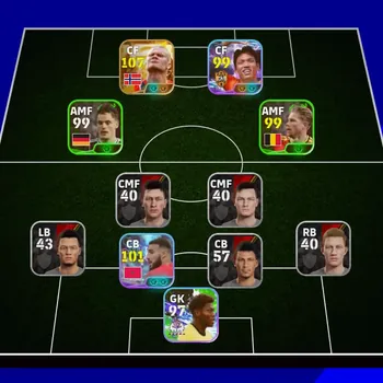 eFootball Accounts Others Mobile |PW 2835|BIGT Halland,Epic Massaro,Shwt Mazraouil Messi2Card|Coach JabareLaporta| EFB4115B