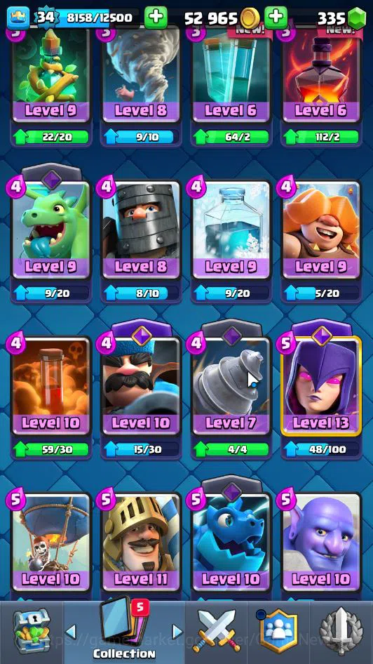 Clash Royale Accounts Lv 34|Trophy 7105|KTL 12|Limited Skin|Card 118|1 H image 10