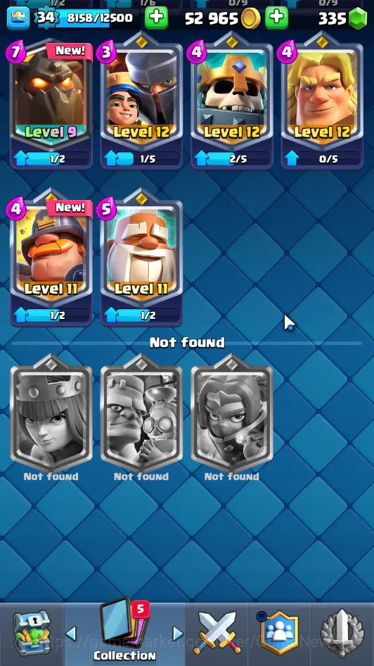 Clash Royale Accounts Lv 34|Trophy 7105|KTL 12|Limited Skin|Card 118|1 H image 13