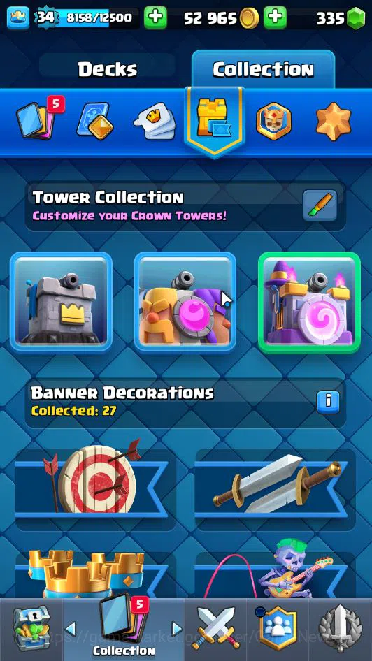 Clash Royale Accounts Lv 34|Trophy 7105|KTL 12|Limited Skin|Card 118|1 H image 16