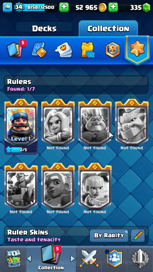 Clash Royale Accounts Lv 34|Trophy 7105|KTL 12|Limited Skin|Card 118|1 H image 19
