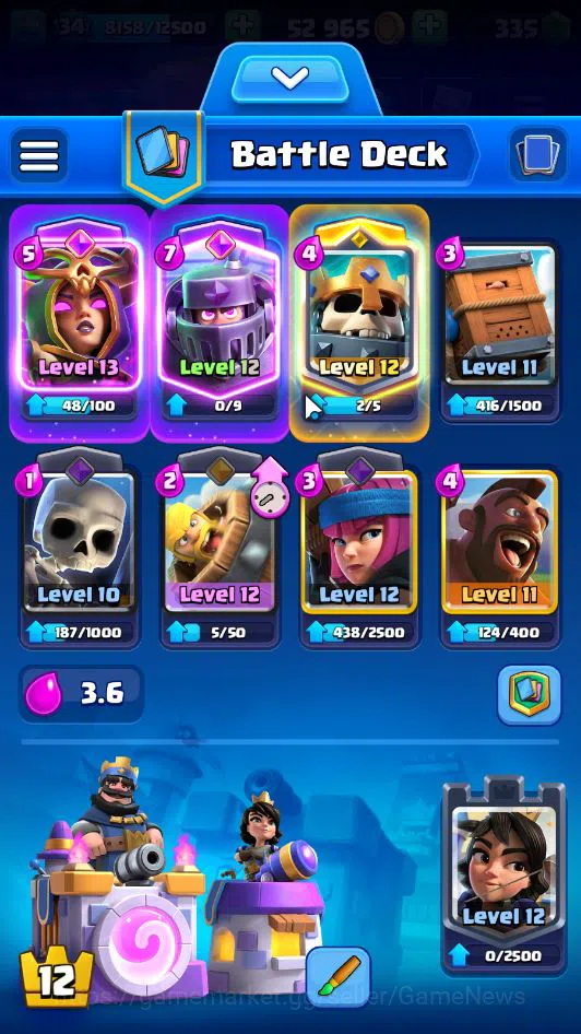 Clash Royale Accounts Lv 34|Trophy 7105|KTL 12|Limited Skin|Card 118|1 H image 3