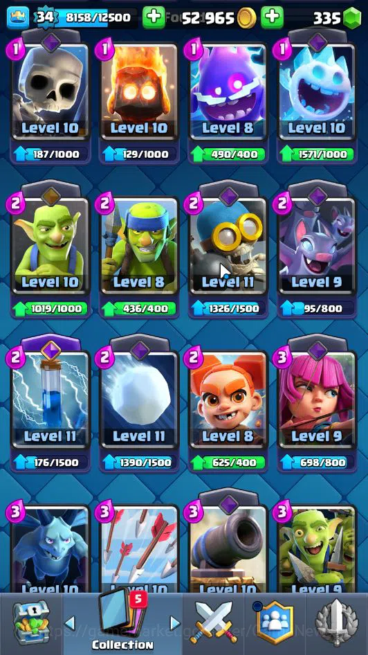 Clash Royale Accounts Lv 34|Trophy 7105|KTL 12|Limited Skin|Card 118|1 H image 6
