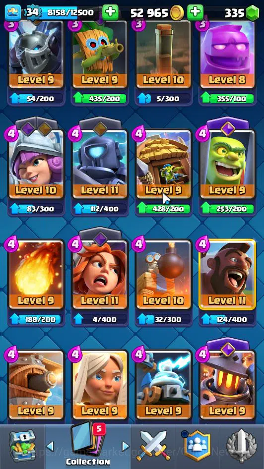 Clash Royale Accounts Lv 34|Trophy 7105|KTL 12|Limited Skin|Card 118|1 H image 8