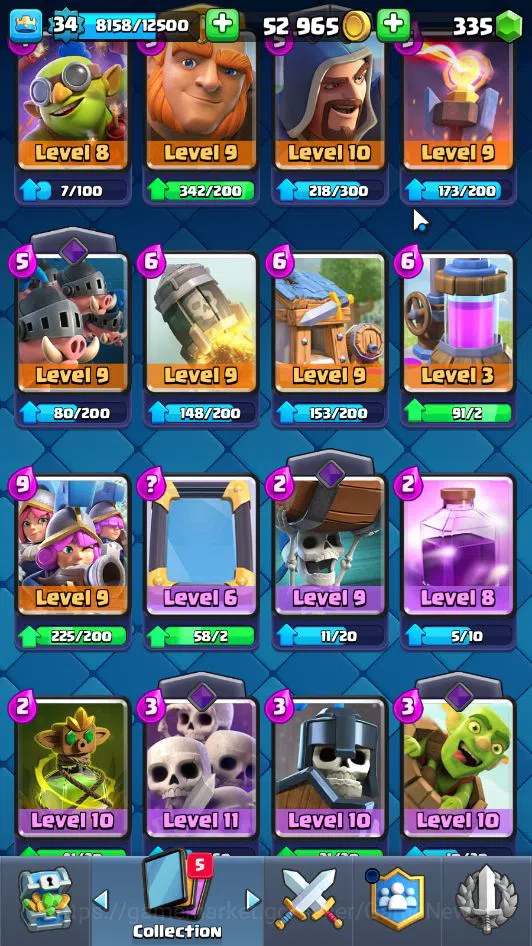 Clash Royale Accounts Lv 34|Trophy 7105|KTL 12|Limited Skin|Card 118|1 H image 9
