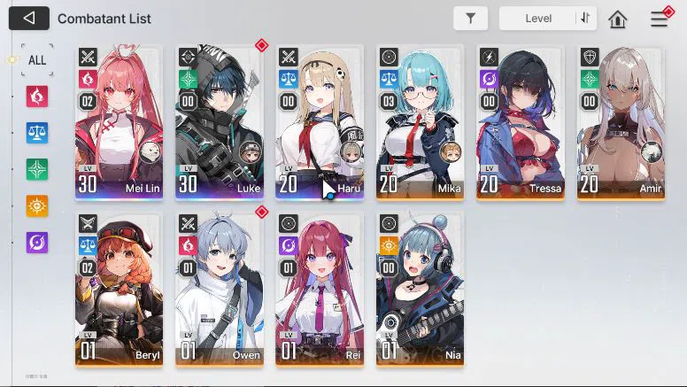 Chaos Zero Nightmare Accounts GLOBAL Lv21 | 3SSR MeiLin Luke Haru Nia 8 SR Partn image 5