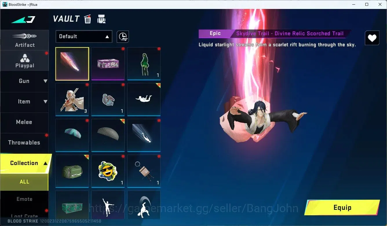 Blood Strike Accounts ASIA | BLEACH Striker Byakuya Kuchiki | Legendary image 6