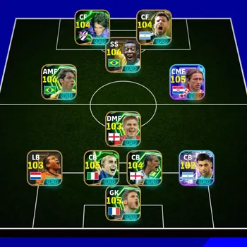 eFootball Accounts Legends & Iconic Players Android|PW 3206|Ronaldinho Gaucho Big T,Luka Modric Show T,Pele Epic,Kaka