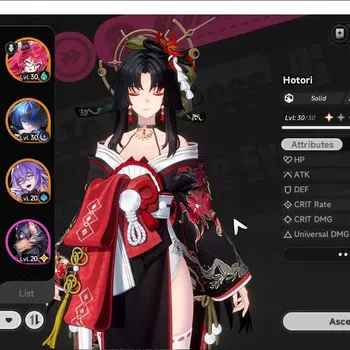 Neverness to Everness Accounts GLOBAL SEA|HL 40|TL 2| 7 S-Class 3 Limited [Hotori,Lacrimosa,Nanally]|Overcast Glider|Male