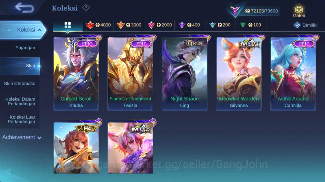 Mobile Legends: Bang Bang Accounts Global,Skin 272,Hero 131,LB (akai,kaja),Ann (haya, image 12