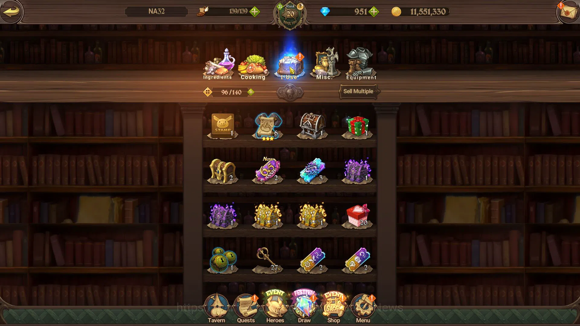 The Seven Deadly Sins: Grand Cross Accounts Global | Starter | 1M CC,Ch5 | 4 UR + 951 Gems | E image 4