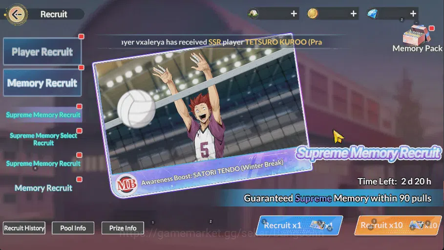 HAIKYU!! FLY HIGH Accounts SEA Lv60| 6SP [Kotaro Beach R2,ToruR1,KeijiR1,Waka image 1