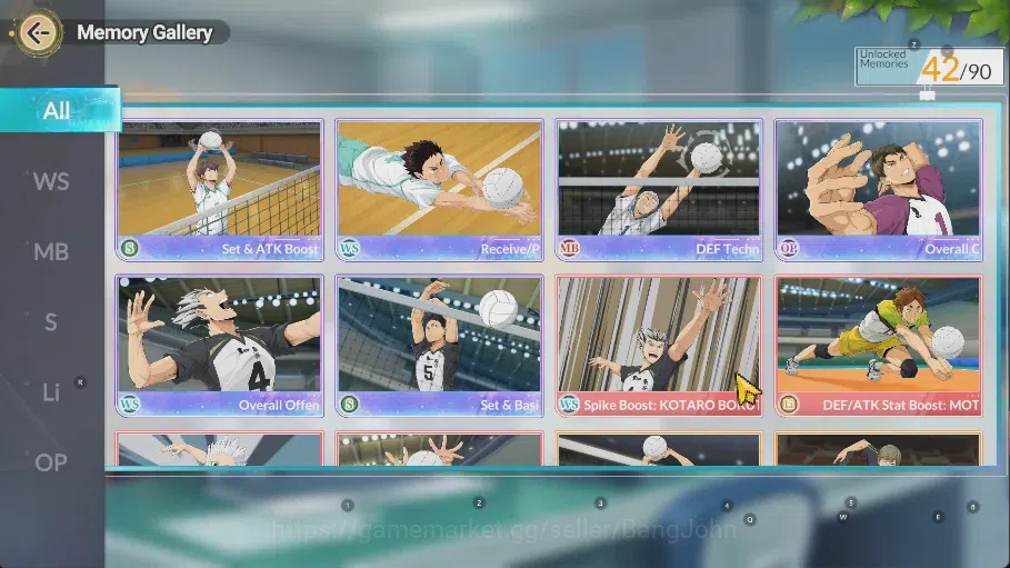 HAIKYU!! FLY HIGH Accounts SEA Lv60| 6SP [Kotaro Beach R2,ToruR1,KeijiR1,Waka image 3