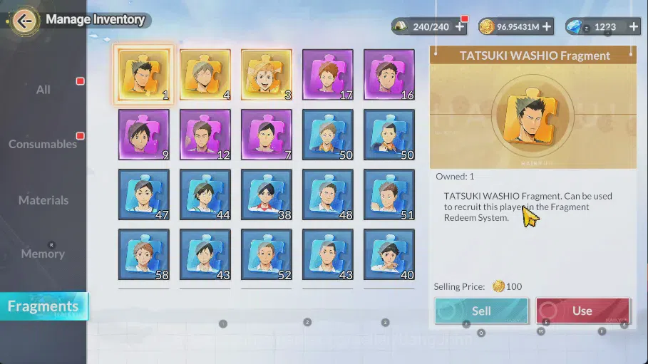 HAIKYU!! FLY HIGH Accounts SEA Lv60| 6SP [Kotaro Beach R2,ToruR1,KeijiR1,Waka image 7