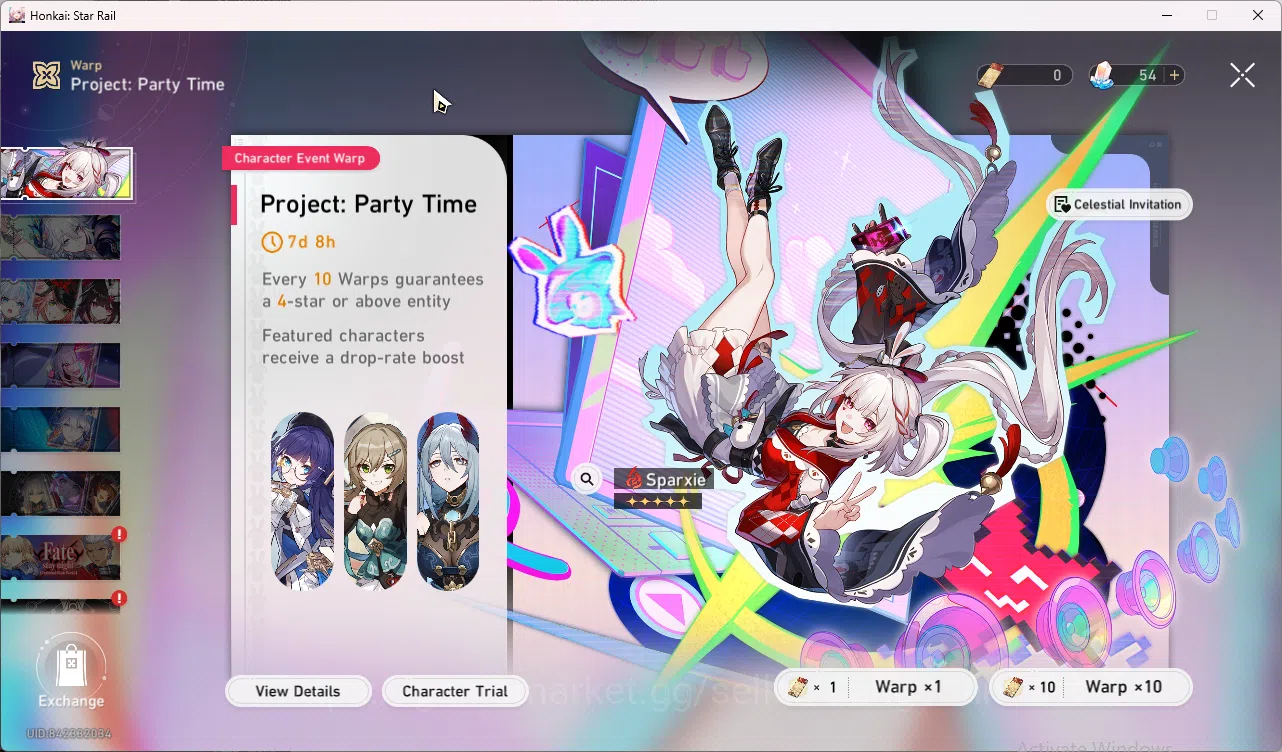 Honkai Star Rail Accounts ASIA|TL 29|4 limit|Sparxie,Sparkle,DanHeng PT,Ruan image 8