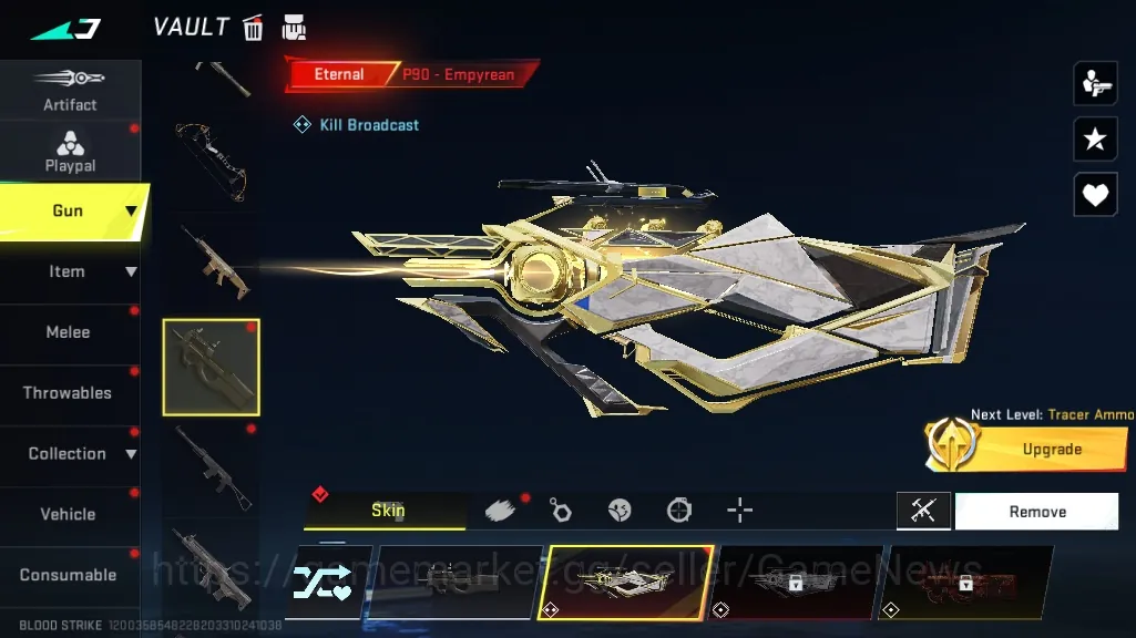 Blood Strike Accounts Starter Asia | Eternal P90 Empyrean Lv2 | Legendary VSS Explorer,MCX Celestial,Scorpion Explorer,URB 1