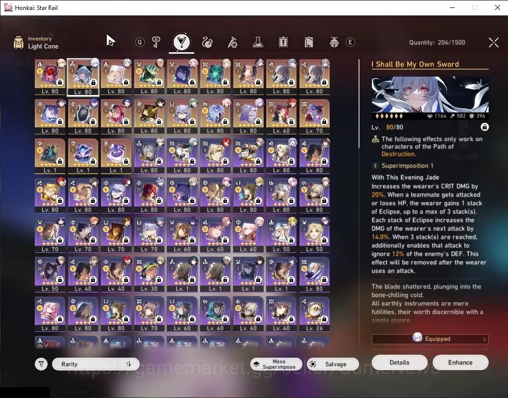 Honkai Star Rail Accounts Asia|TL 70|28 Limited[Castorice,Hysilens,The Herta image 12