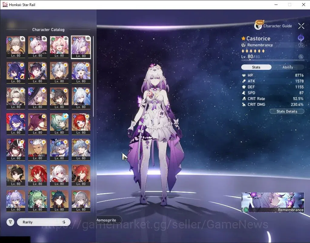 Honkai Star Rail Accounts Asia|TL 70|28 Limited[Castorice,Hysilens,The Herta image 6