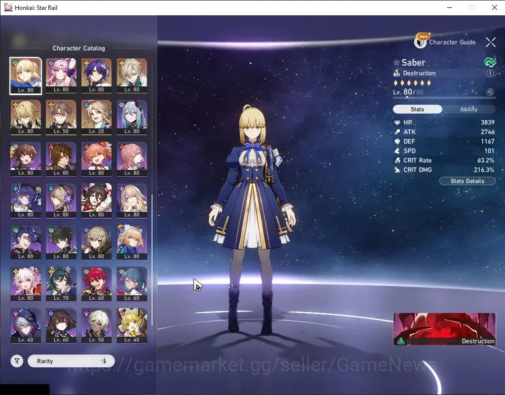 Honkai Star Rail Accounts Asia|TL 70|28 Limited[Castorice,Hysilens,The Herta image 7