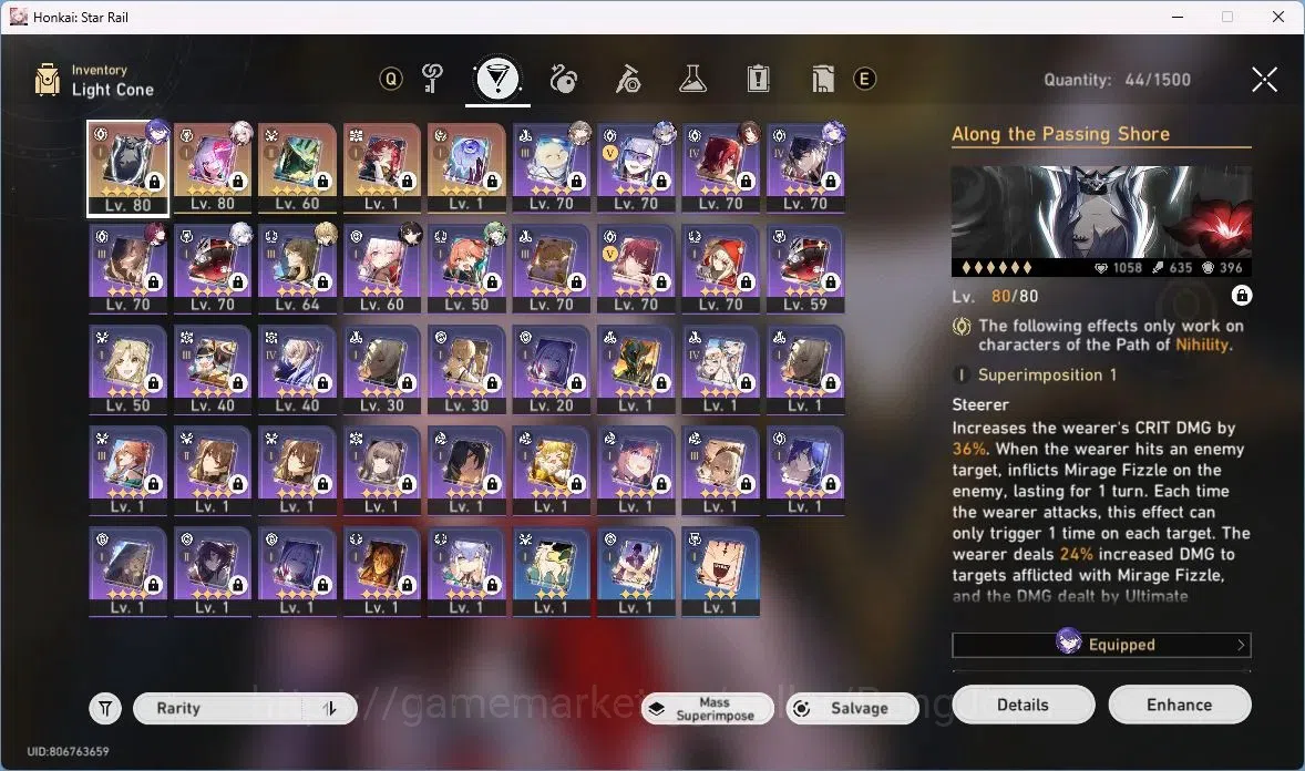 Honkai Star Rail Accounts ASIA | TL 68 | 13 LIMIT | SPARXIE | YAO GUANG | SI image 11