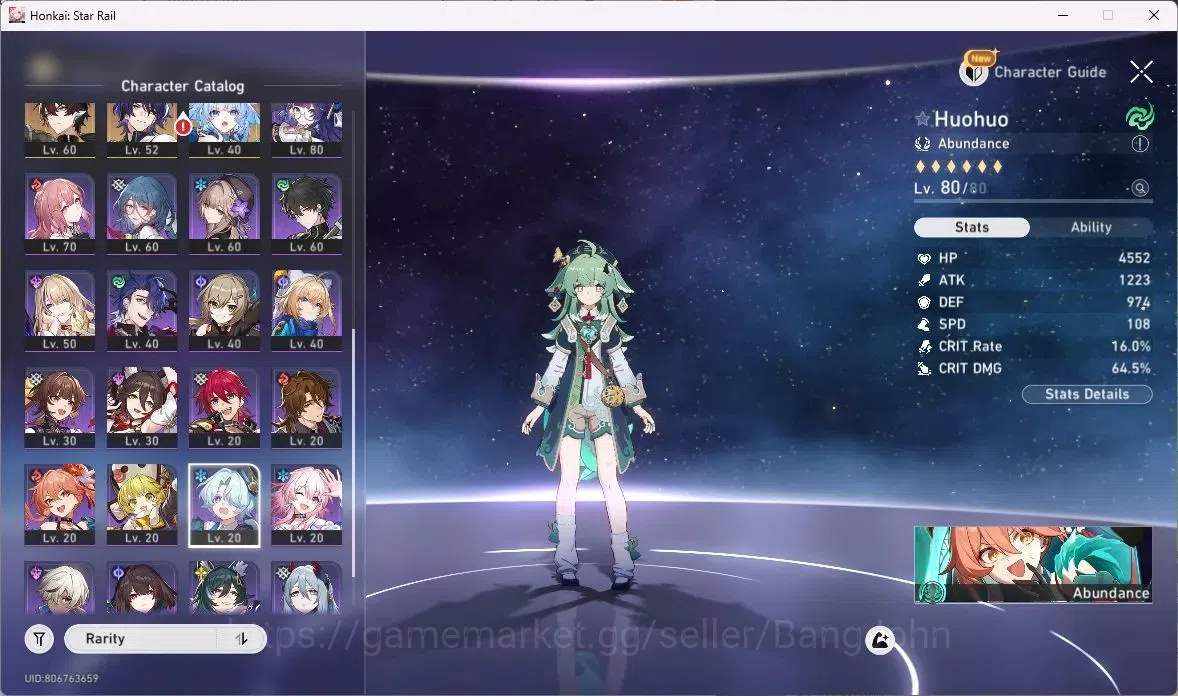 Honkai Star Rail Accounts ASIA | TL 68 | 13 LIMIT | SPARXIE | YAO GUANG | SI image 2