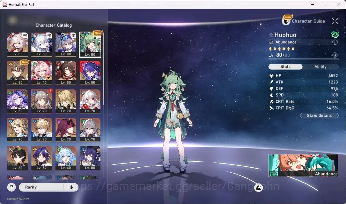 Honkai Star Rail Accounts ASIA | TL 68 | 13 LIMIT | SPARXIE | YAO GUANG | SI image 3