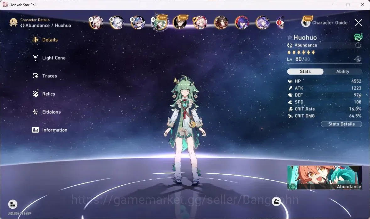 Honkai Star Rail Accounts ASIA | TL 68 | 13 LIMIT | SPARXIE | YAO GUANG | SI image 4