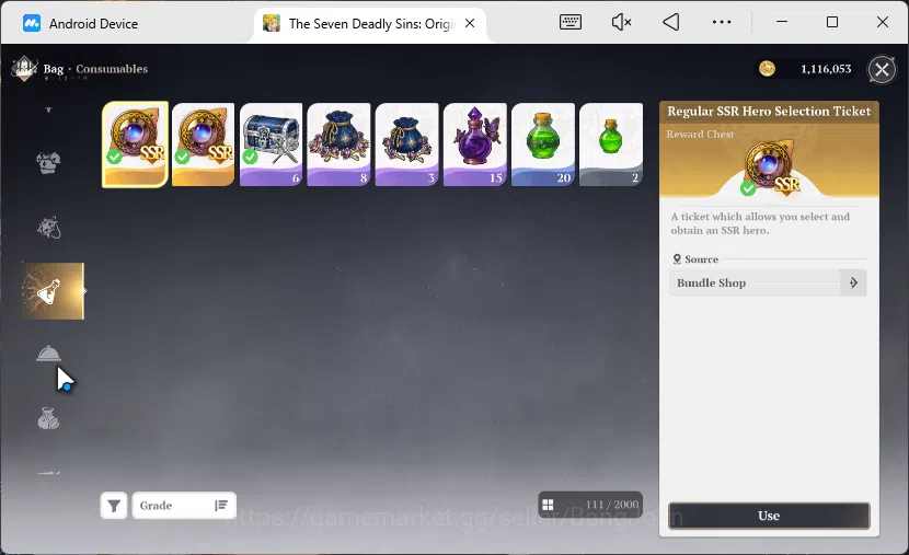The Seven Deadly Sins: Origin Accounts EUROPE|FreshStarterLvl|2SSR|Escanor,Guila&6SR|Act  image 5