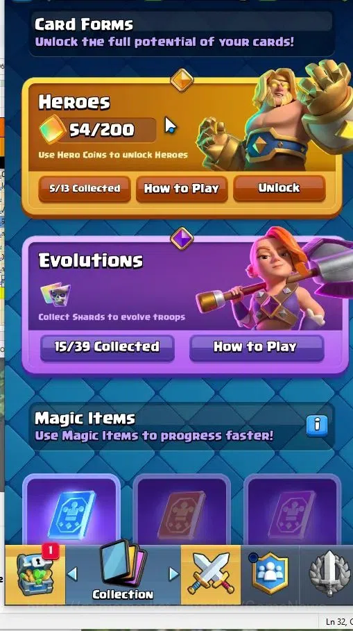 Clash Royale Accounts Lv 57|KTL 15|Trophy 11399|Card 121|15 EVO,5 Hero,8 image 5