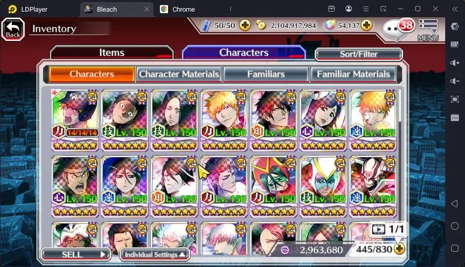 Bleach: Brave Souls Accounts Mid-Tier GLOBAL |50K ORB+MidGame|Ichigo DreamTeam,Kenpachi TYBW26,Zangetsu Speed,Genryusai 13