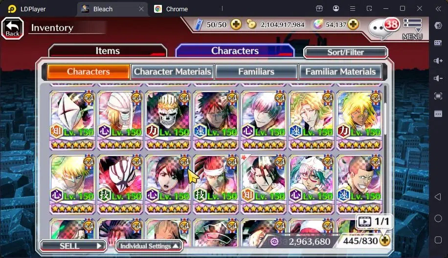 Bleach: Brave Souls Accounts Mid-Tier GLOBAL |50K ORB+MidGame|Ichigo DreamTeam,Kenpachi TYBW26,Zangetsu Speed,Genryusai 18